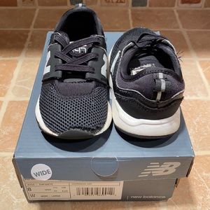 New Balance 8c wide black slip on sneakers